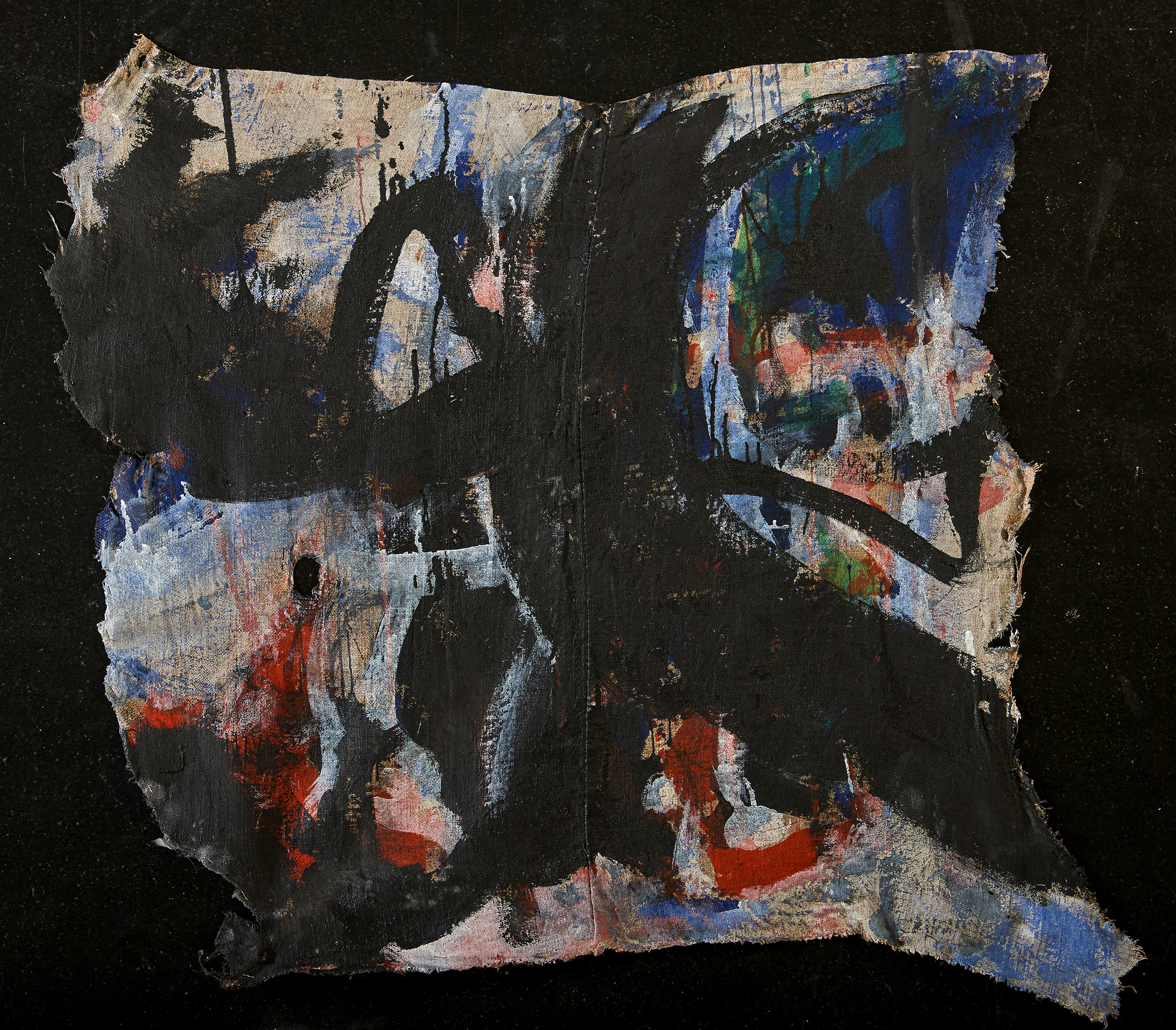 1994-2, Malerei, Öl, Acryl auf Jute