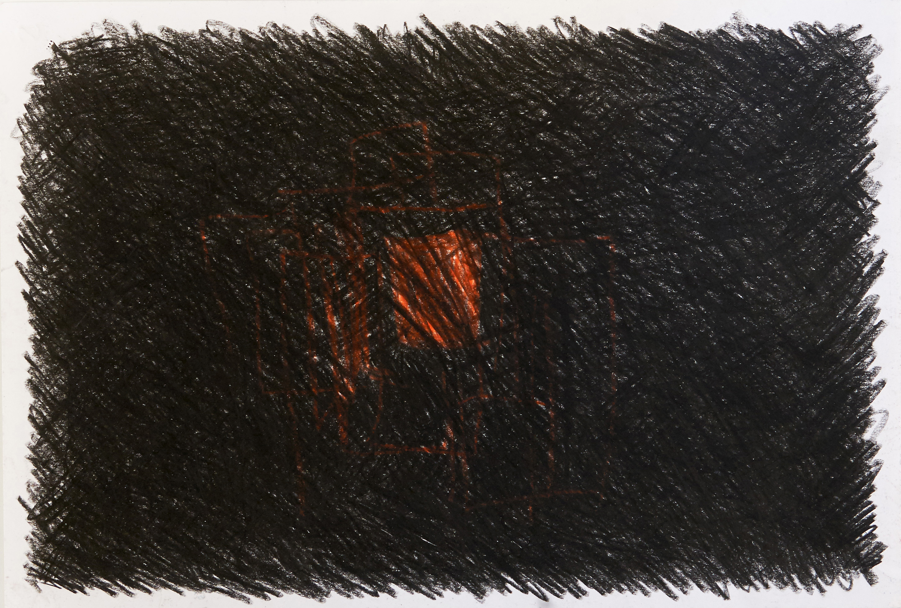 1997-7, Kohle, Kreide auf Papier