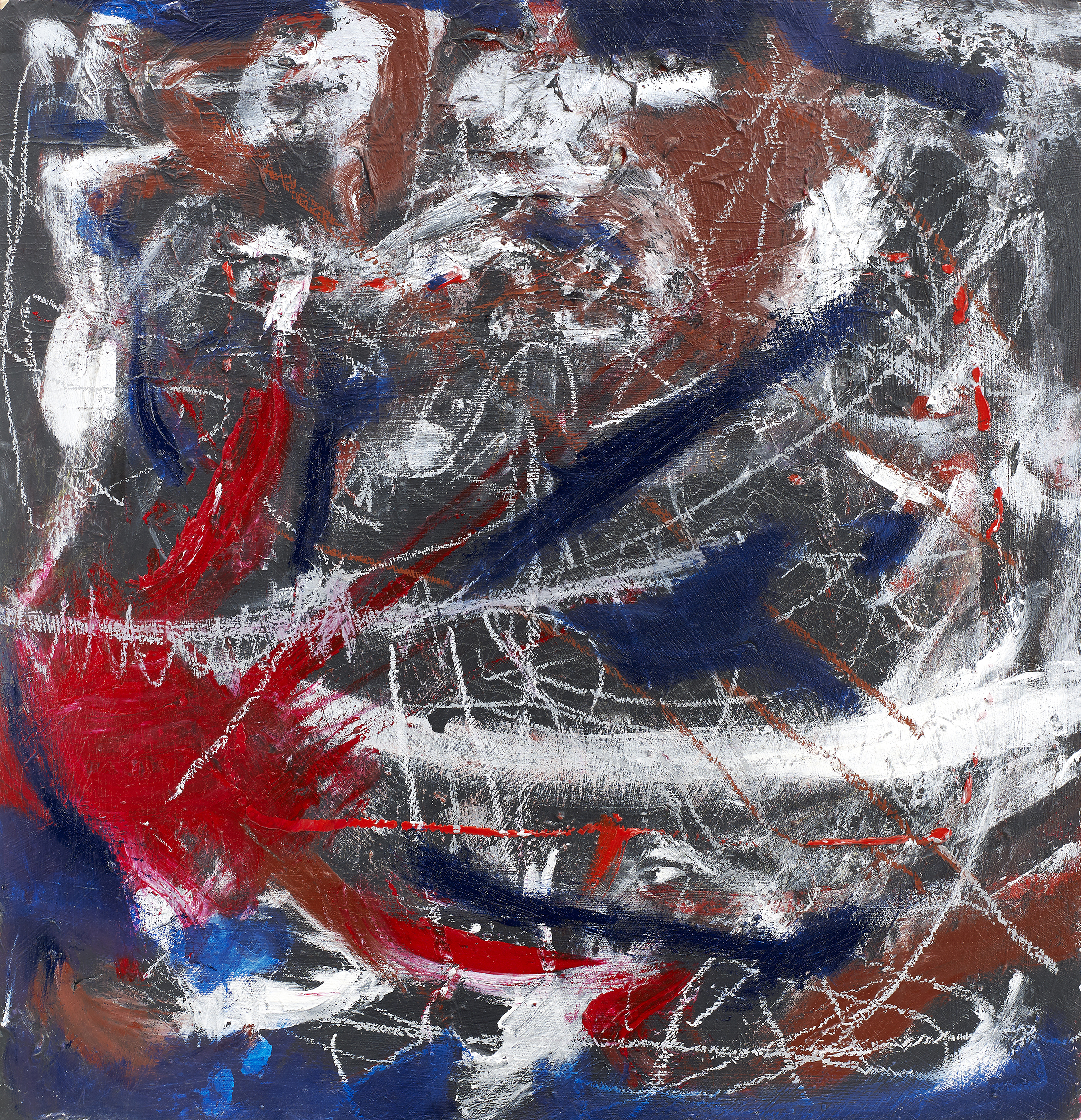 2019, Teamwork 5, Malerei, Öl, Acryl auf Leinwand