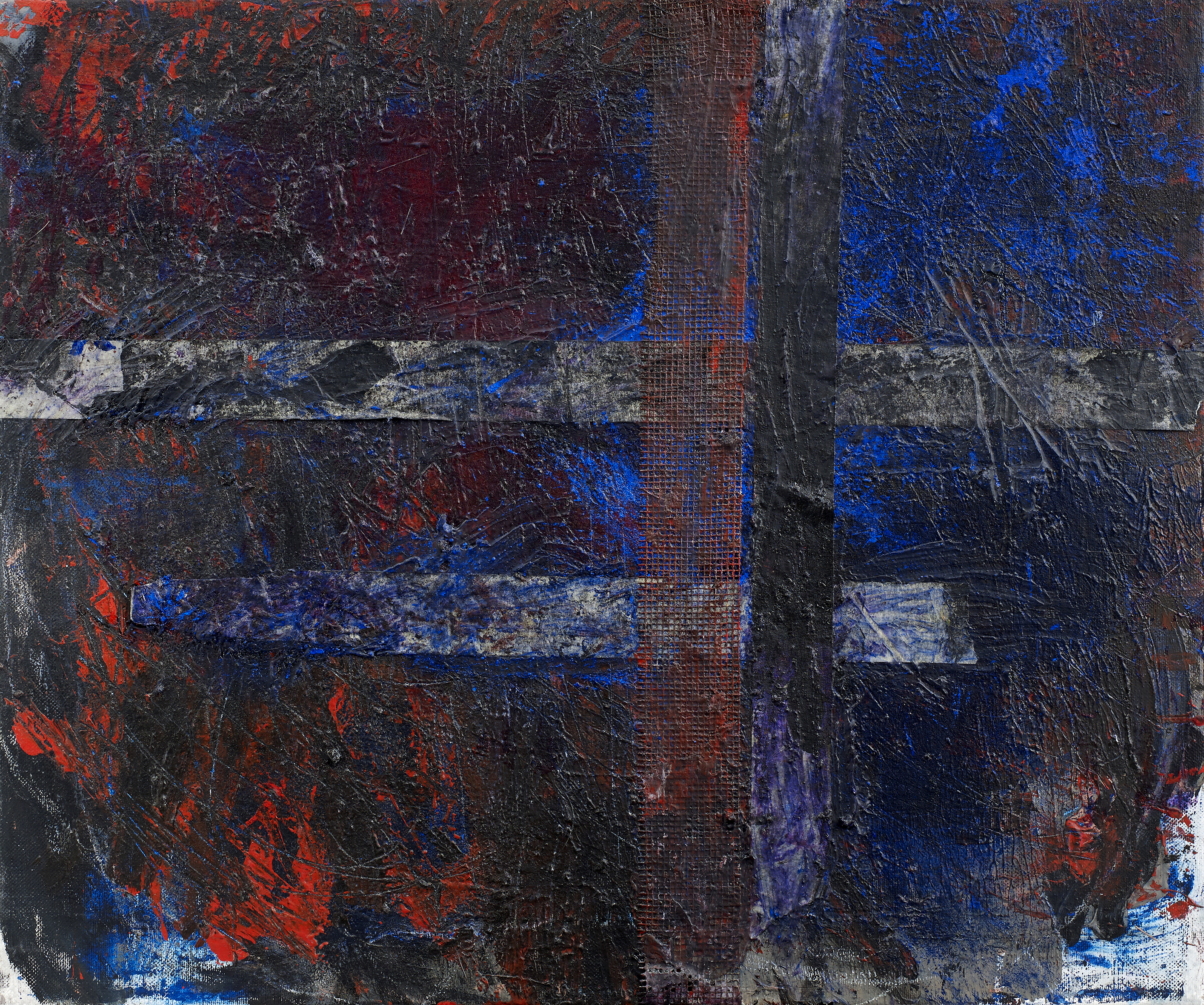 2016, Malerei, Öl, Acryl, Collage auf Leinwand